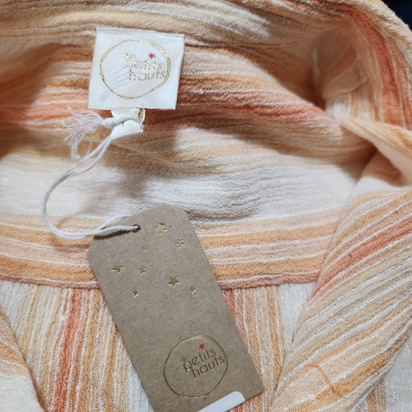 Des Petits Hauts Robinette wide striped shirt - Picture 5 of 7